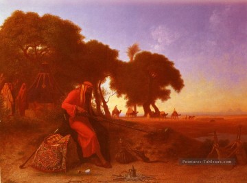  theodore - Un campement arabe Arabe Orientaliste Charles Théodore Frère